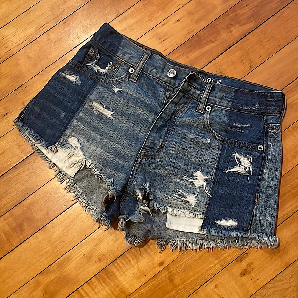 AE Vintage High Rise Festival Jean Shorts